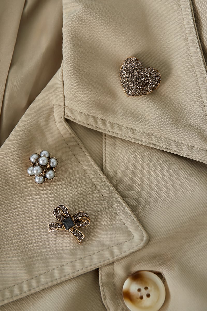 Brooches trio bow baby