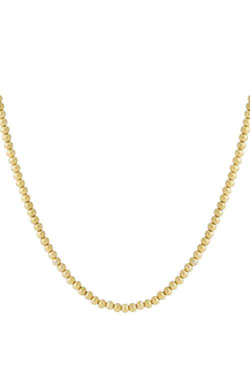 Solid bead necklace-6mm