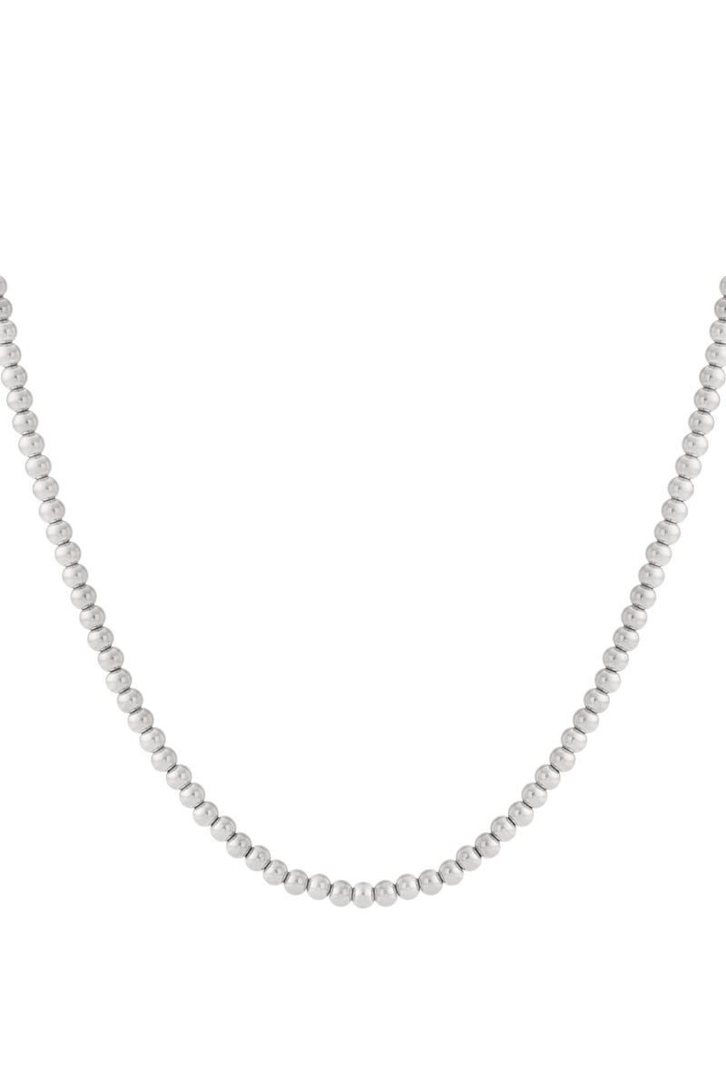 Solid bead necklace-6mm