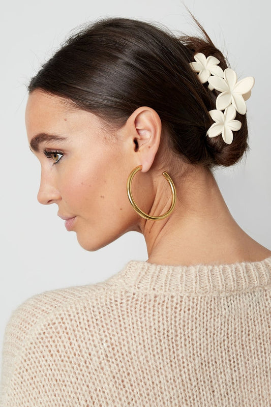 Large Flowers Hair Clip