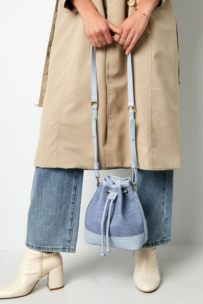 Denim bucket bag - dark blue