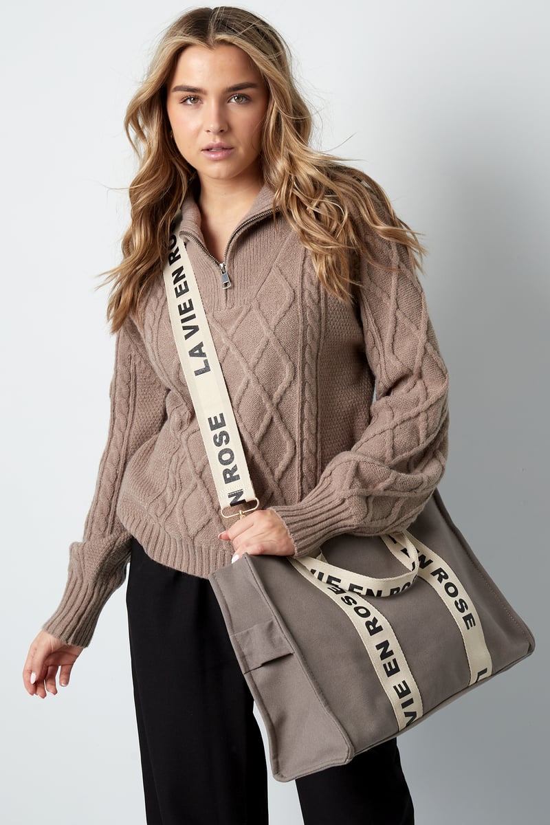 La vie en rose shopper - pink
