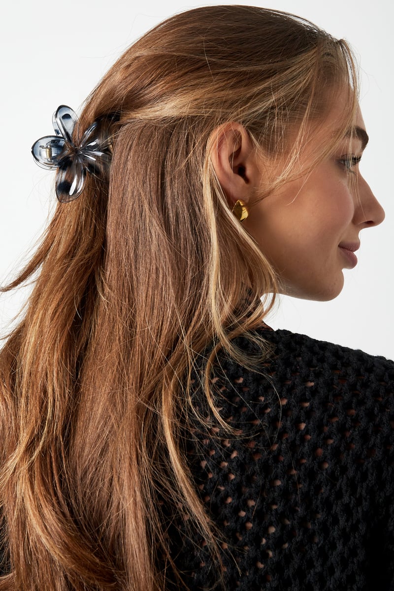 Hawaiian Flower Hair Clip - Brown