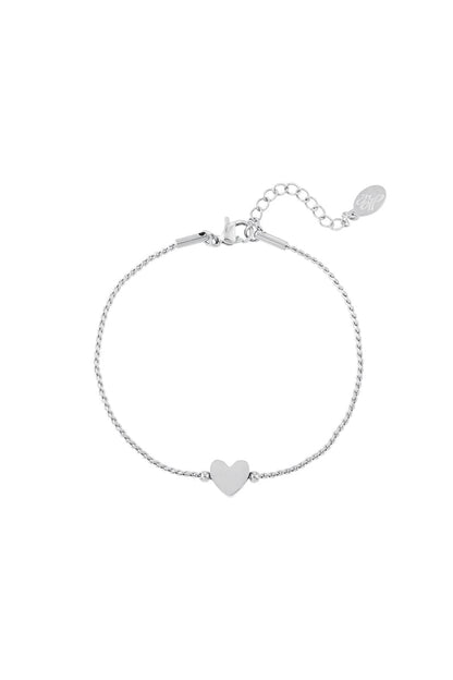 stainless steel bracelet heart 