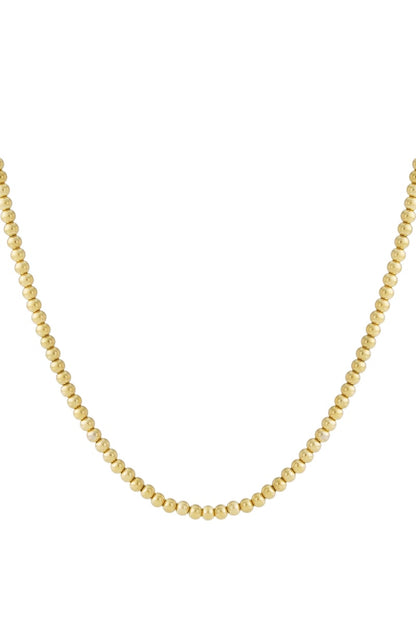 Solid bead necklace-6mm