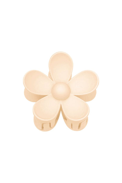 Solid color matte daisy flower hair clip fuchsia Resin