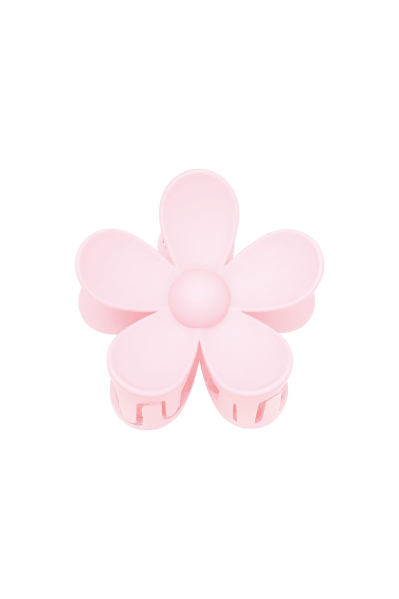 Solid color matte daisy flower hair clip fuchsia Resin