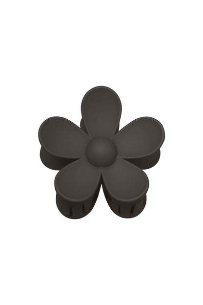 Solid color matte daisy flower hair clip fuchsia Resin