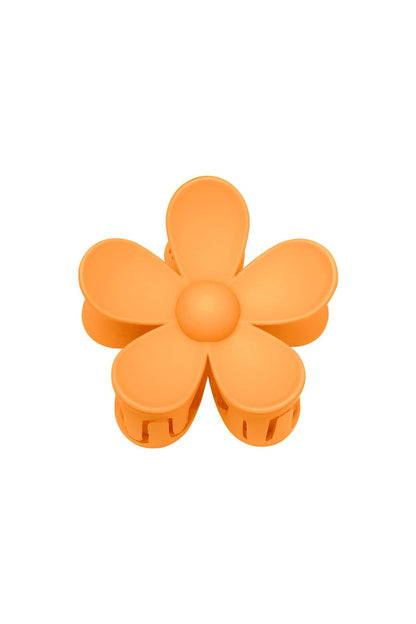 Solid color matte daisy flower hair clip fuchsia Resin