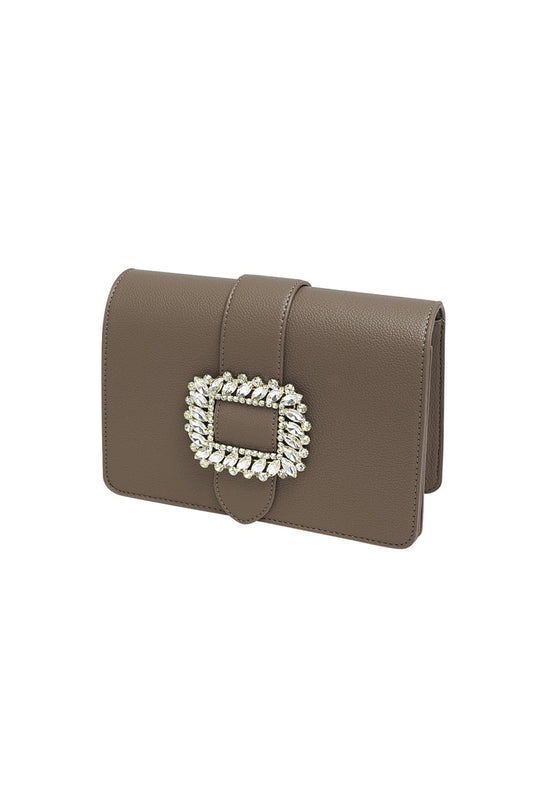 Bag buckle classy - dark brown