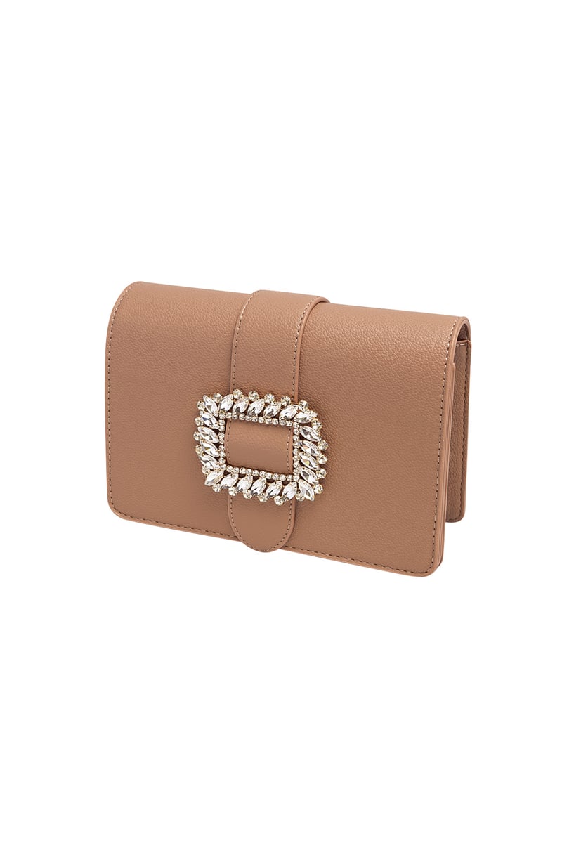 Bag buckle classy - dark brown