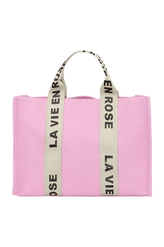 La vie en rose shopper - pink