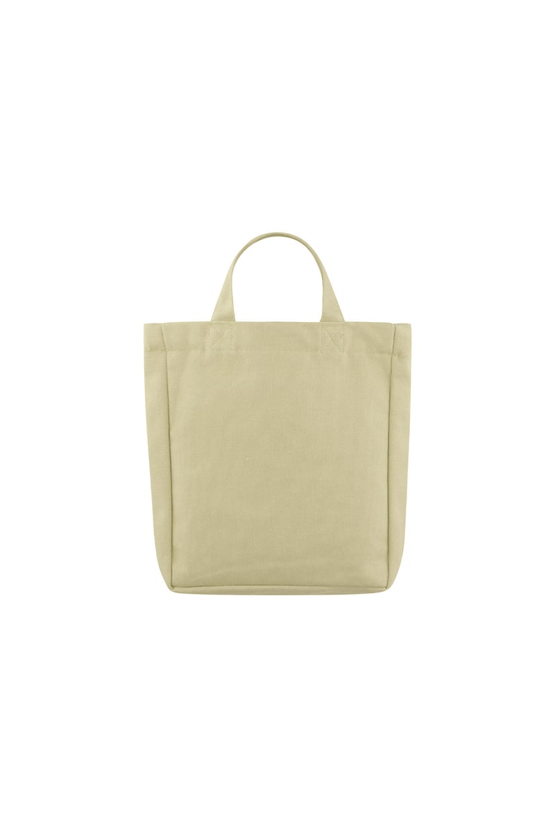 Small canvas bag love - beige
