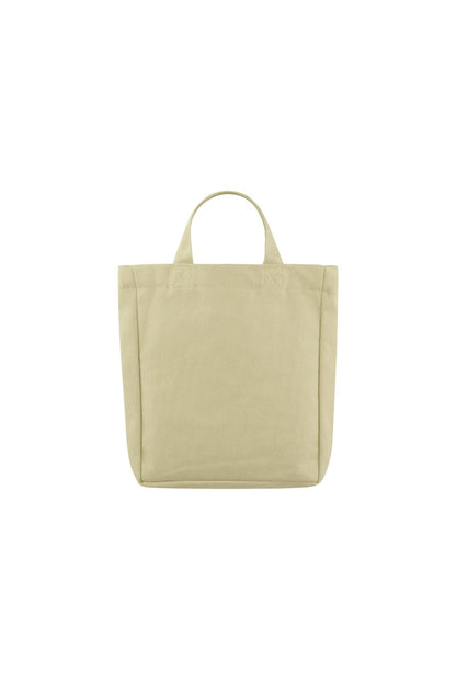 Small canvas bag love - beige