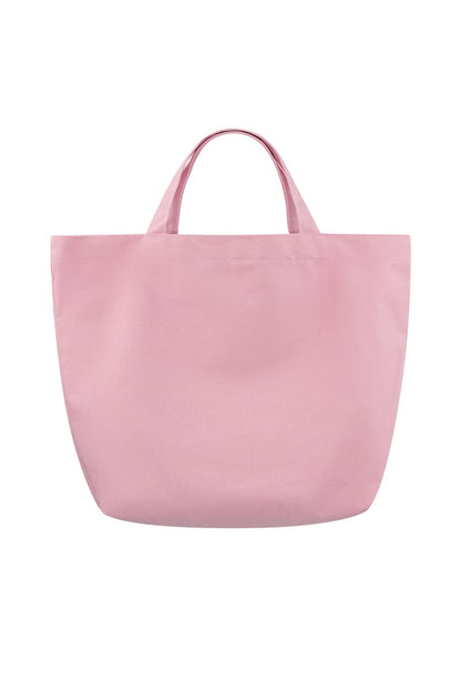 Canvas shopper la vie en rose - pink