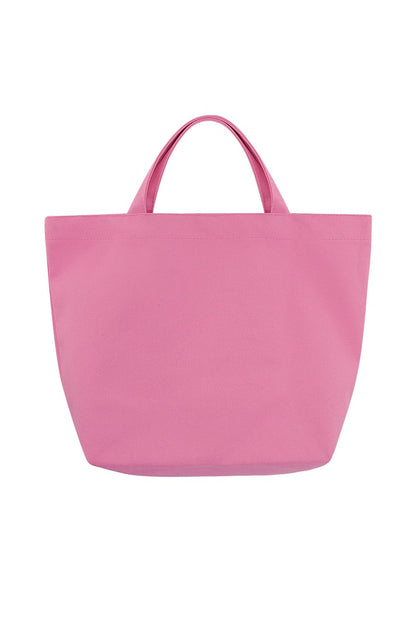 Canvas shopper my essentials - fuchsia