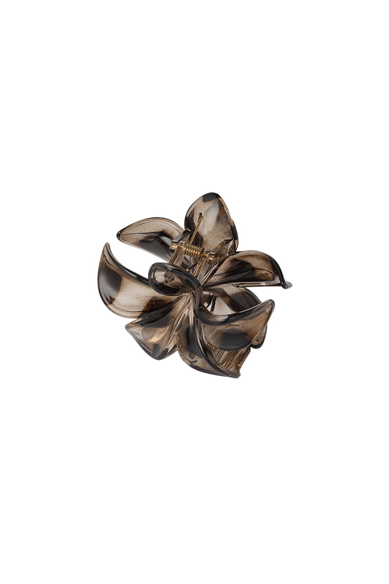 Hawaiian Flower Hair Clip - Brown
