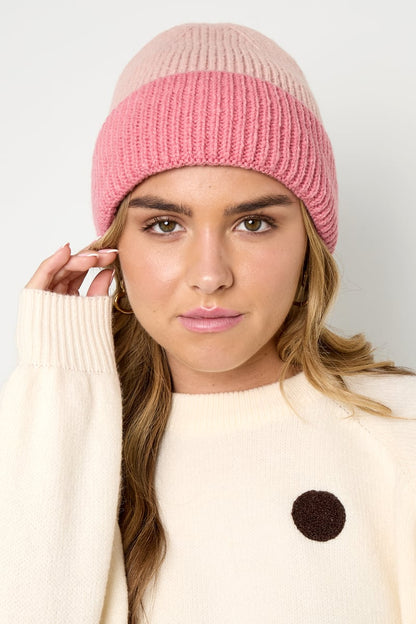 Colored winter hat