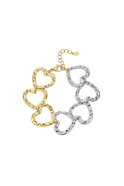 Stainless Steel Chain Bracelets Heart Casual Daily Simple Series Women's jewelry