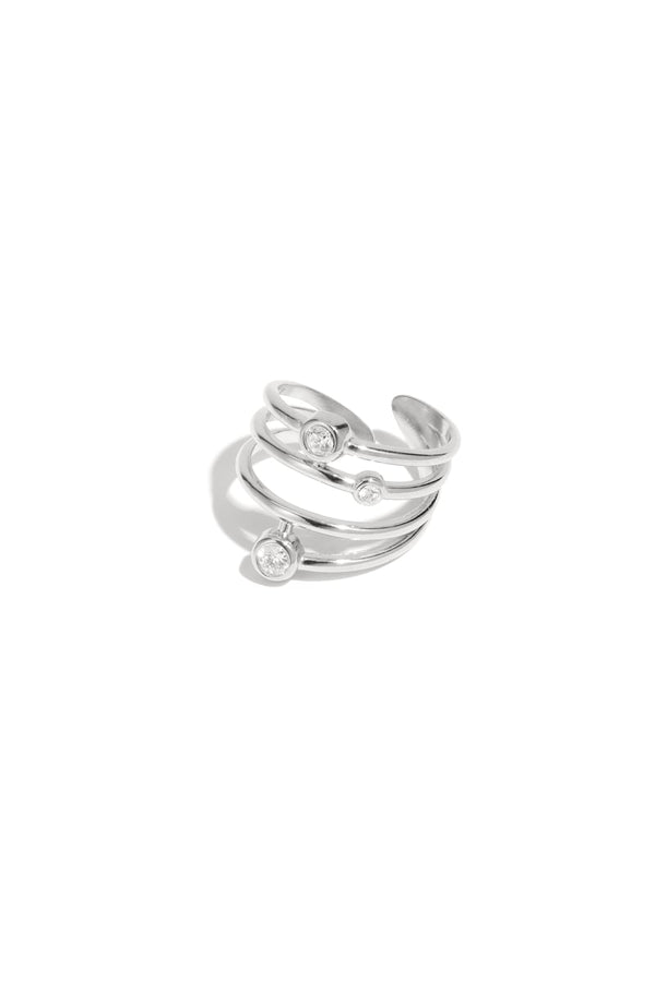 Stainless Steel Statement Rings lines Casual Daily Simple Series Women's jewelry
